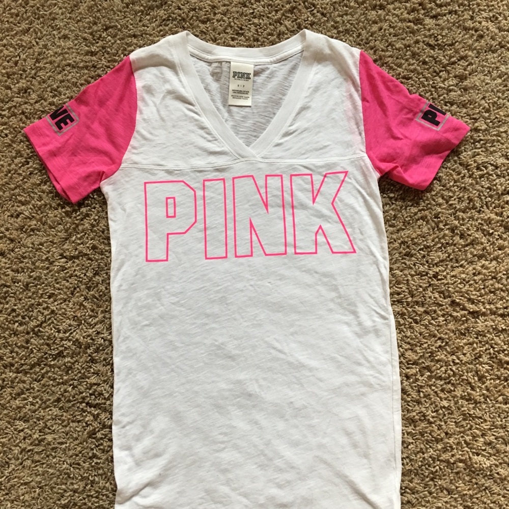 Victoria’s Secret PINK Short Sleeve V-neck Shirt